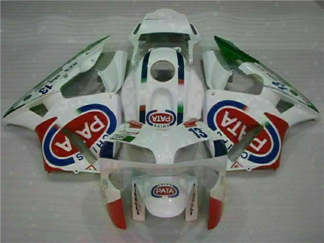 03-04 Weiß Honda CBR600RR Motorrad Verkleidung & Plastik 03-04 Weiß Honda CBR600RR Motorrad Verkleidung & Plastik
