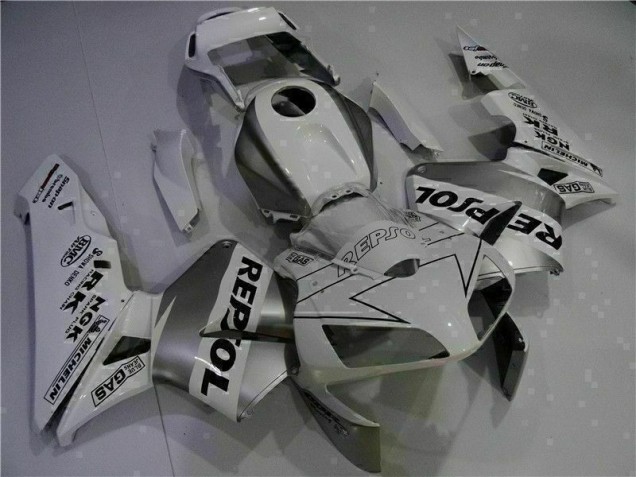 03-04 Weiß Repsol Honda CBR600RR Motorrad Verkleidung 03-04 Weiß Repsol Honda CBR600RR Motorrad Verkleidung
