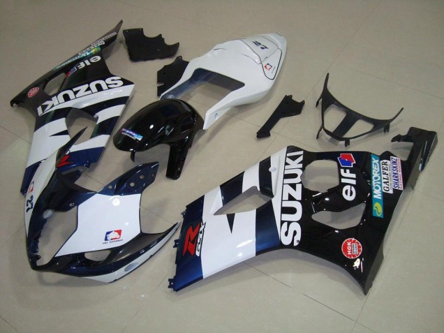 03-04 Weiß Schwarz Elf Suzuki GSXR 1000 Motorrad Verkleidung
