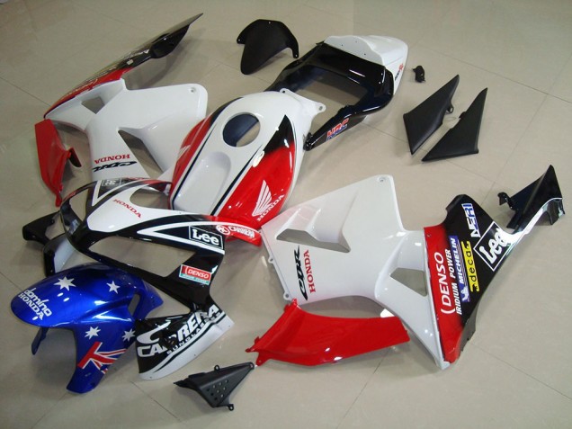 03-04 Weiß Schwarz Rot Lee Honda CBR600RR Motorrad Verkleidung 03-04 Weiß Schwarz Rot Lee Honda CBR600RR Motorrad Verkleidung