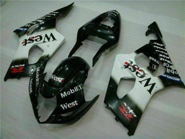 03-04 Weiß Schwarz Suzuki GSXR 1000 Motorrad Verkleidungen