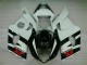 03-04 Weiß Schwarz Suzuki GSXR 1000 Motorrad Vollverkleidung 03-04 Weiß Schwarz Suzuki GSXR 1000 Motorrad Vollverkleidung
