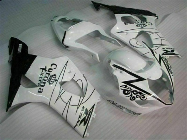 03-04 Weiß Suzuki GSXR 1000 Motorrad Verkleidung & Plastik