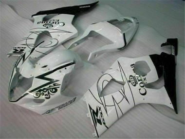 03-04 Weiß Suzuki GSXR 1000 Motorrad Verkleidung & Plastik