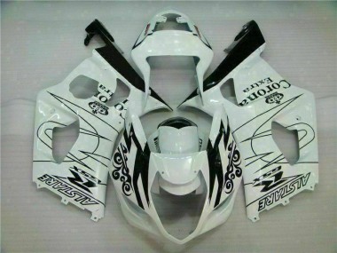 03-04 Weiß Suzuki GSXR 1000 Motorrad Vollverkleidung