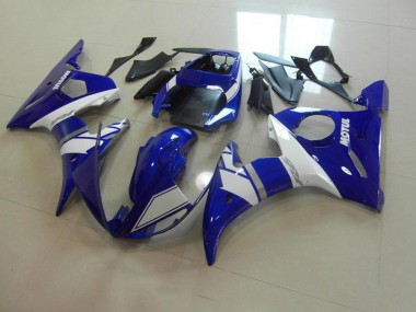 03-05 Blau Weiß Yamaha YZF R6 Motorrad Verkleidung