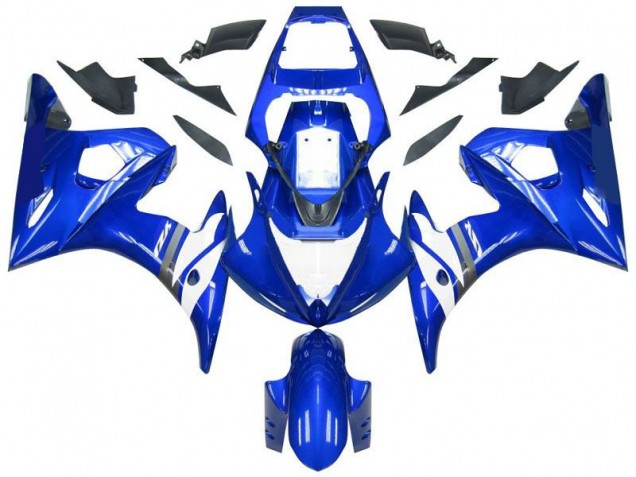 03-05 Blau Weiß Yamaha YZF R6 Motorrad Verkleidung & Plastik 03-05 Blau Weiß Yamaha YZF R6 Motorrad Verkleidung & Plastik