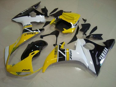 03-05 Gelb Anniversary Yamaha YZF R6 Motorrad Verkleidung