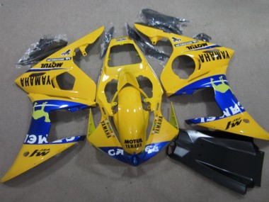 03-05 Gelb Motul Yamaha YZF R6 Motorrad Verkleidung