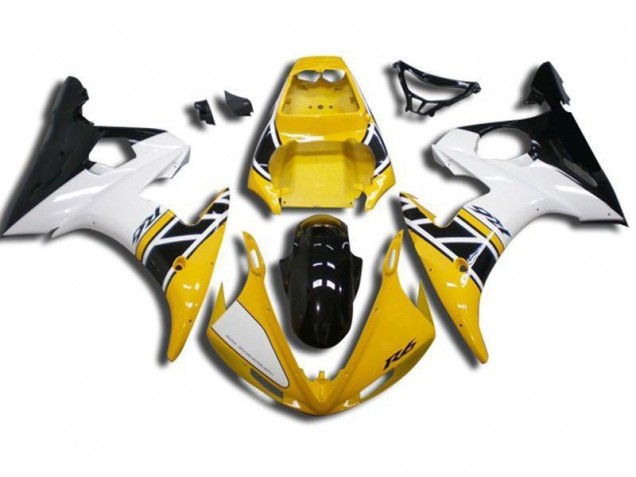 03-05 Gelb Yamaha YZF R6 Motorrad Verkleidung