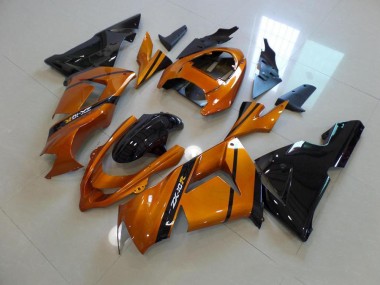 03-05 Gold Schwarz Kawasaki ZX10R Motorrad Verkleidung