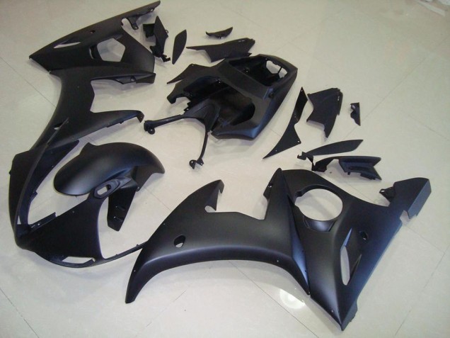 03-05 Matt Schwarz Yamaha YZF R6 Motorrad Verkleidung 03-05 Matt Schwarz Yamaha YZF R6 Motorrad Verkleidung