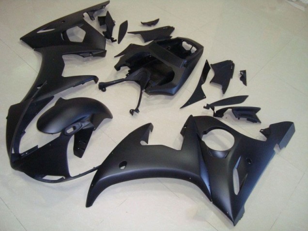 03-05 Matt Schwarz Yamaha YZF R6 Motorrad Verkleidungen 03-05 Matt Schwarz Yamaha YZF R6 Motorrad Verkleidungen