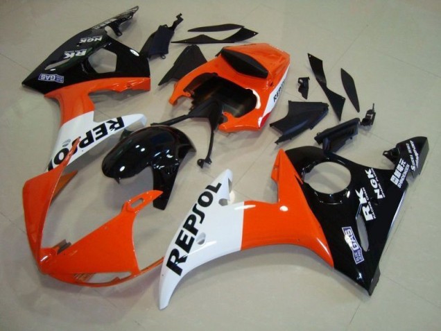 03-05 Repsol Yamaha YZF R6 Motorrad Vollverkleidung 03-05 Repsol Yamaha YZF R6 Motorrad Vollverkleidung