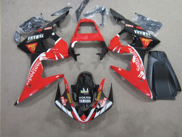 03-05 Rot Schwarz SantUnder Yamaha YZF R6 Motorrad Verkleidung 03-05 Rot Schwarz SantUnder Yamaha YZF R6 Motorrad Verkleidung