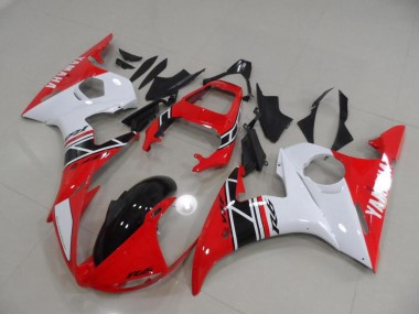 03-05 Rot Weiß Schwarz Yamaha YZF R6 Motorrad Verkleidungen