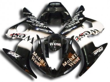 03-05 Schwarz Mobil West Yamaha YZF R6 Motorrad Verkleidung