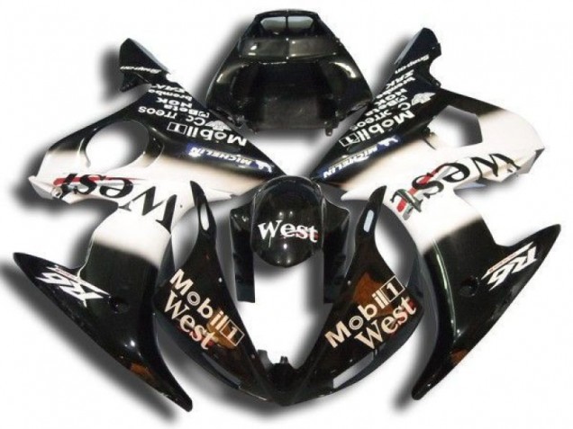 03-05 Schwarz Mobil West Yamaha YZF R6 Motorrad Verkleidung