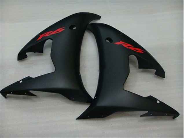 03-05 Schwarz Yamaha YZF R6 Motorrad Vollverkleidung