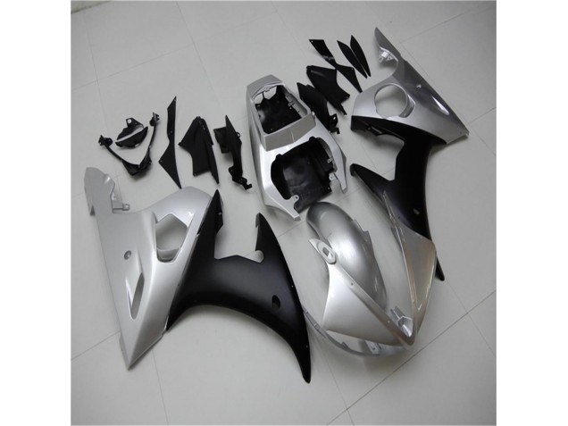 03-05 Silber Schwarz Yamaha YZF R6 Motorrad Verkleidung