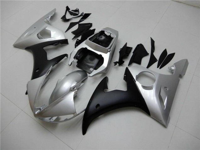 03-05 Silber Schwarz Yamaha YZF R6 Motorrad Verkleidung