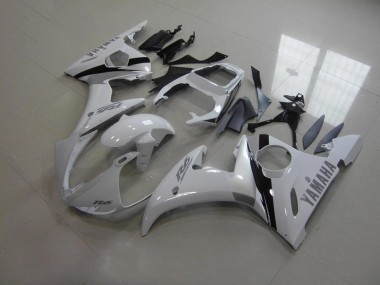 03-05 Weiß Und Grau Aufkleber Yamaha YZF R6 Motorrad Verkleidung