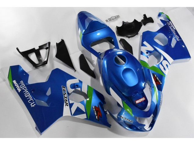 04-05 Blau Weiß Suzuki GSXR 600/750 Motorrad Verkleidung 04-05 Blau Weiß Suzuki GSXR 600/750 Motorrad Verkleidung