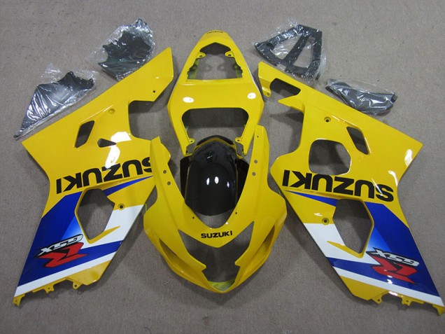 04-05 Gelb Blau Suzuki GSXR 600 Motorrad Verkleidung