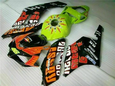 04-05 Orange Grün Honda CBR1000RR Motorrad Verkleidung