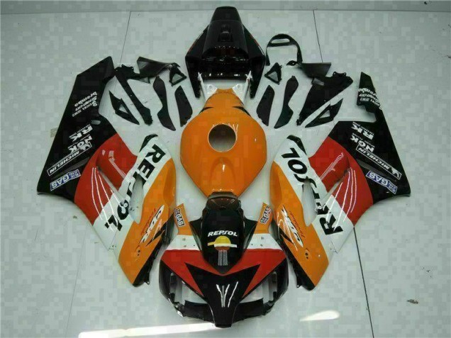 04-05 Orange Schwarz Repsol Honda CBR1000RR Motorrad Verkleidungen