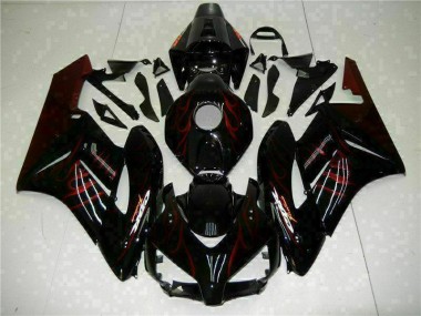 04-05 Rot Flamme Schwarz Honda CBR1000RR Motorrad Verkleidung