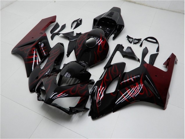 04-05 Rot Schwarz Honda CBR1000RR Motorrad Vollverkleidung 04-05 Rot Schwarz Honda CBR1000RR Motorrad Vollverkleidung