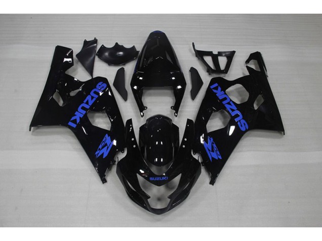 04-05 Schwarz Blau Aufkleber Suzuki GSXR 750 Motorrad Verkleidung