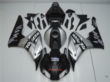 04-05 Schwarz Silber Repsol Honda CBR1000RR Motorrad Verkleidung