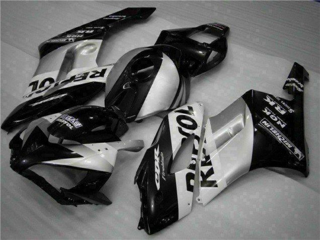 04-05 Schwarz Silber Repsol Honda CBR1000RR Motorrad Verkleidungen 04-05 Schwarz Silber Repsol Honda CBR1000RR Motorrad Verkleidungen