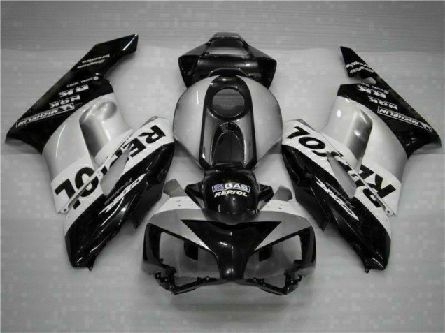04-05 Schwarz Silber Repsol Honda CBR1000RR Motorrad Verkleidungen 04-05 Schwarz Silber Repsol Honda CBR1000RR Motorrad Verkleidungen