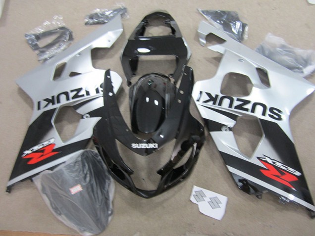 04-05 Schwarz Weiß Suzuki GSXR 750 Motorrad Verkleidung 04-05 Schwarz Weiß Suzuki GSXR 750 Motorrad Verkleidung