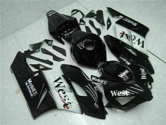 04-05 Schwarz West Honda CBR1000RR Motorrad Verkleidung 04-05 Schwarz West Honda CBR1000RR Motorrad Verkleidung