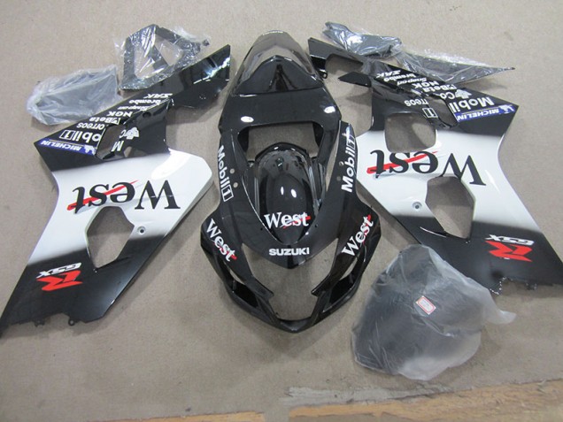 04-05 Schwarzer West Mobil Suzuki GSXR 750 Motorrad Verkleidung