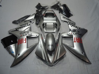 04-05 Silber Rot Fiat Honda CBR1000RR Motorrad Verkleidung