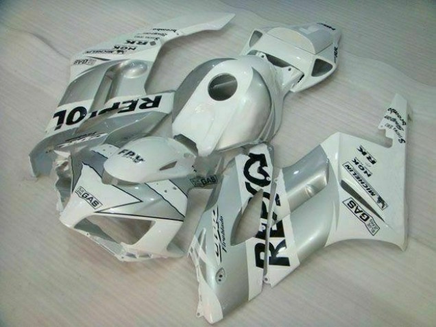 04-05 Silber Weiß Repsol Honda CBR1000RR Motorrad Verkleidung 04-05 Silber Weiß Repsol Honda CBR1000RR Motorrad Verkleidung