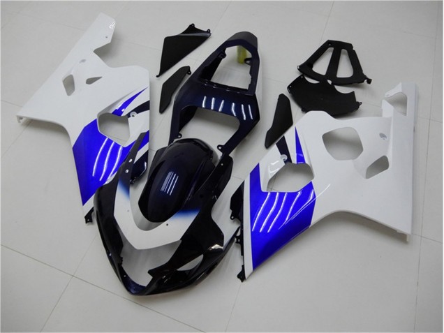04-05 Weiß Blau Suzuki GSXR 600/750 Motorrad Verkleidung