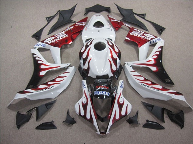04-05 Weiß Rot Flamme Hai Honda CBR1000RR Motorrad Verkleidung 04-05 Weiß Rot Flamme Hai Honda CBR1000RR Motorrad Verkleidung