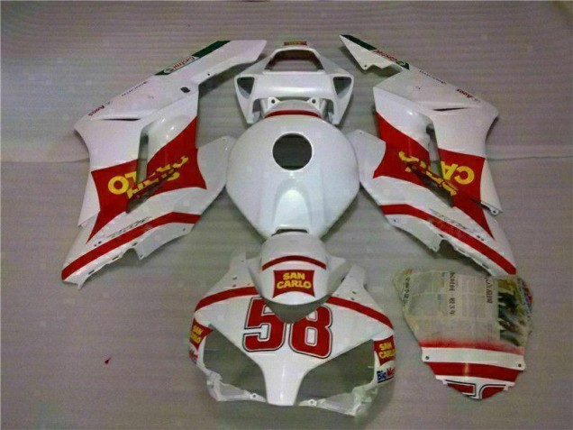 04-05 Weiß Rot Honda CBR1000RR Motorrad Verkleidung 04-05 Weiß Rot Honda CBR1000RR Motorrad Verkleidung