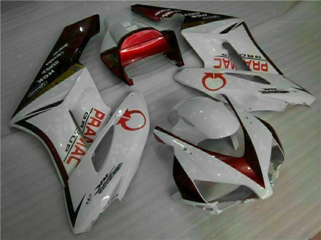 04-05 Weiß Rot Honda CBR1000RR Motorrad Vollverkleidung 04-05 Weiß Rot Honda CBR1000RR Motorrad Vollverkleidung