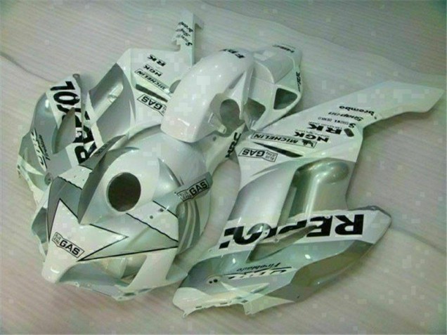 04-05 Weiß Silber Repsol Honda CBR1000RR Motorrad Verkleidung 04-05 Weiß Silber Repsol Honda CBR1000RR Motorrad Verkleidung