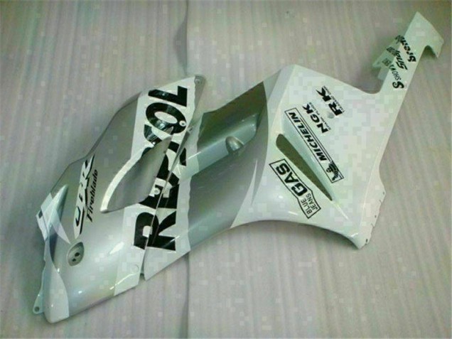 04-05 Weiß Silber Repsol Honda CBR1000RR Motorrad Verkleidung 04-05 Weiß Silber Repsol Honda CBR1000RR Motorrad Verkleidung