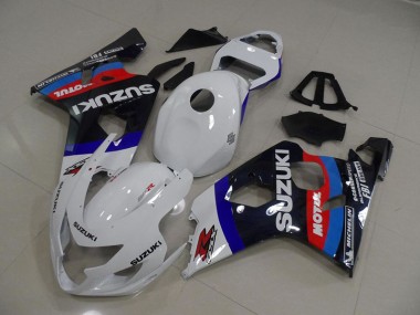 04-05 White Blau Motul Suzuki GSXR 750 Motorrad Verkleidung