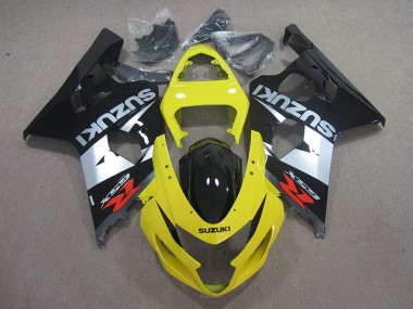 04-05 Yellow Schwarz Silber Suzuki GSXR 750 Motorrad Verkleidung