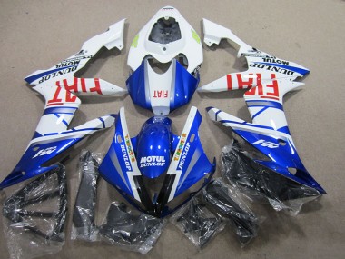04-06 Blau Weiß Motul Fiat Yamaha YZF R1 Motorrad Verkleidung